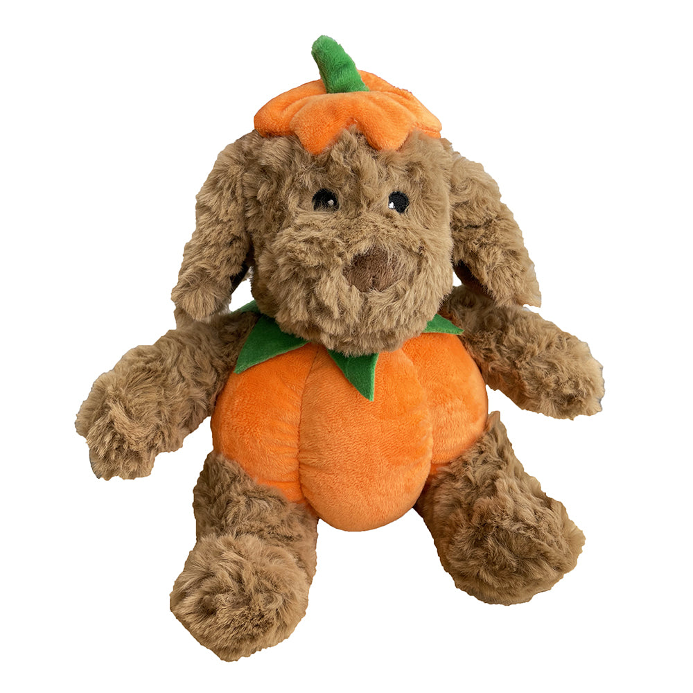Stuffed pumpkin dog toy shop