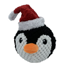 Load image into Gallery viewer, 4" Christmas EZ Squeaky Twin Pack Ball - Penguin & Elf