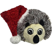 Load image into Gallery viewer, 4&quot; Christmas EZ Squeaky Twin Pack Ball - Hedgehog &amp; Reindeer
