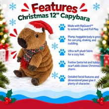Load image into Gallery viewer, 12" Christmas Zoo Friends - Capybara
