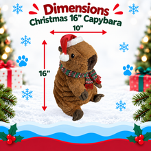 Load image into Gallery viewer, 16" Christmas Zoo Friends - Capybara
