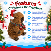 Load image into Gallery viewer, 16" Christmas Zoo Friends - Capybara
