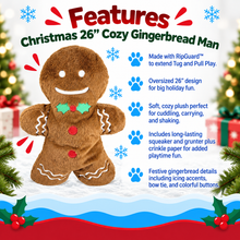 Load image into Gallery viewer, 26" Christmas Cozy Gingerbread Man
