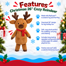 Load image into Gallery viewer, 26" Christmas Cozy Reindeer
