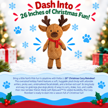 Load image into Gallery viewer, 26" Christmas Cozy Reindeer
